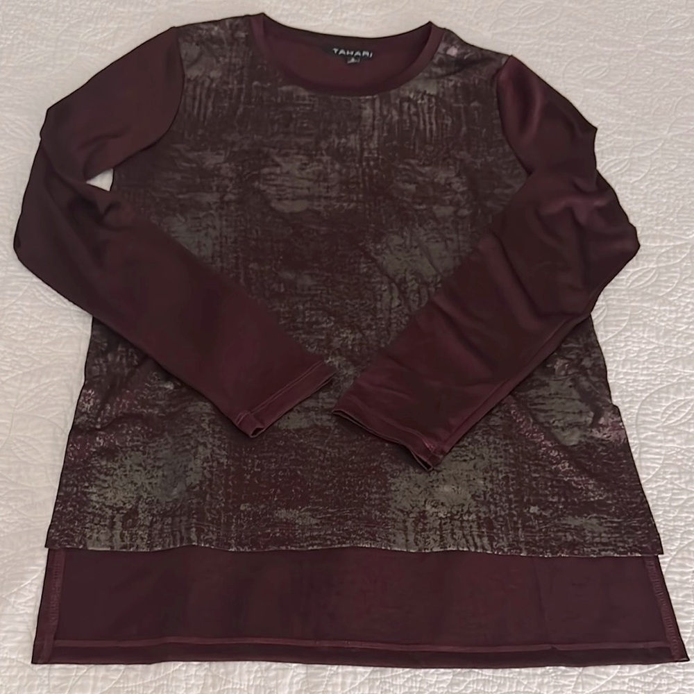 NWT Tahari Metallic Tunic